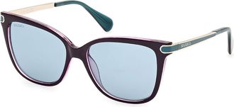 Max & Co. MO0100 81V Womens Sunglasses Purple Size 55