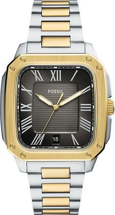 Fossil Mens Crosby Black Dial Watch