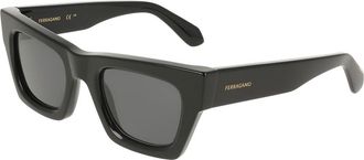 Ferragamo SF2105S 001 Womens Sunglasses Black Size 50