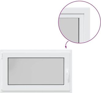 vidaXL Vidaxl - Ventana De S&oacute;tano risor 100x50 Cm Oscilobatiente Din Izquierda Blanca