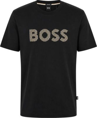 HUGO BOSS Hombre, Camisetas, Negro, Talla: M