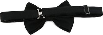 Emporio Armani Ribbed-Knit Bow Tie - Black