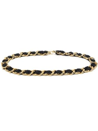 Chanel 1996 interwoven chain-link belt - Gold