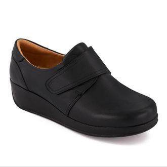 Andrea Womens Wedge Heel Shoes In Black