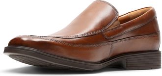Clarks Mens Tilden Free Loafers, Brown Dark Tan Leather, 10.5 UK