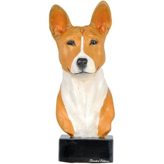 OEM Basenji, Basenji, Congo Dog - Estatuilla Pintada, Figura, Realizada Por El Artista, Marca Art-dog