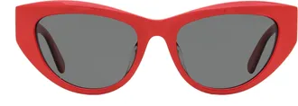 Moncler ML0258F Cat-Eye Acetate Sunglasses - Red