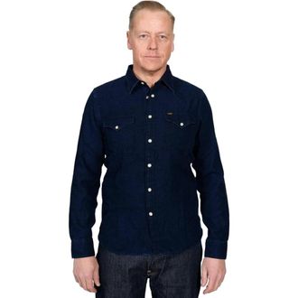Lee Original Western Shirt - Heren - Casual Overhemden - Blauw - XL - Katoen - Overhemden