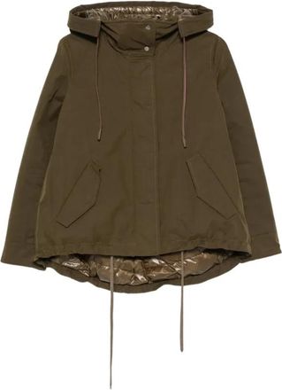Herno Donsjas met capuchon - Dames - Parka Jassen - Groen - M - Jassen