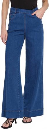 Lyss&eacute; Simone High Waist Studded Jeans In Dark Mid Wash