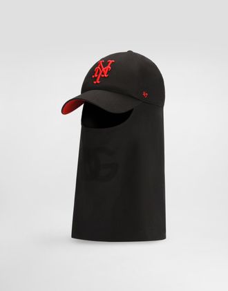Dolce & Gabbana X 47 New York Mets Drill Balaclava - Man Hats And Gloves Black Onesize