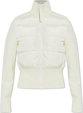 Canada Goose Hy Bridge Wide Quilt Knit Jacket - Dames - Vesten - Wit - L - Wol - Truien & Vesten