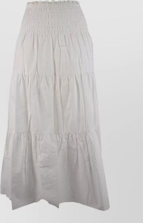 Michael Kors tiered midi skirt fluid design