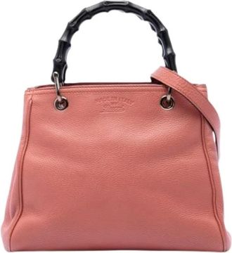 Gucci Pre-owned Bamboo Shopper Satchel - - Pre-owned - Donna - Rosa - ONE SIZE