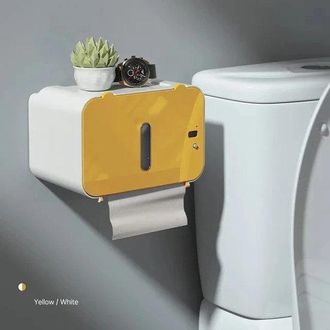OEM Portarrollos Papel Higi&eacute;nico, Portarrollos Papel Higi&eacute;nico Autom&aacute;tico, Estante Papel Higi&eacute;nico Sensor, Papel Higi&eacute;nico Amarillo/blanco