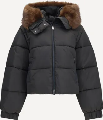 Pinko Piumino Godetia imbottito con pelliccia sintetica Woman 40