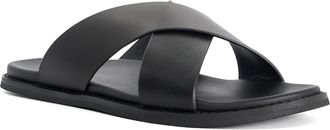 Dune London Mens Interestingg - Leather Sandals - Black - Size UK 10
