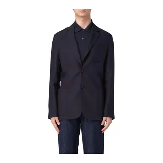 Paul Smith Blauwe Blazer met Opgestikte Zakken - Heren - Jassen - Blauw - Maat: XL
