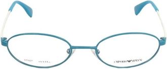Emporio Armani Glasses, female, Blue, Size: ONE SIZE Stainless Steel Frame