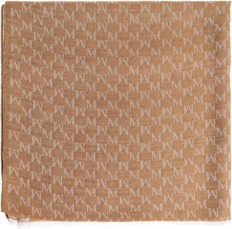Max Mara Mxapaniere Scarf - Dames - Sjaals - Beige - ONE Size - Katoen - Accessoires