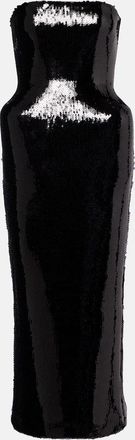 DAVID KOMA Sequined bustier dress