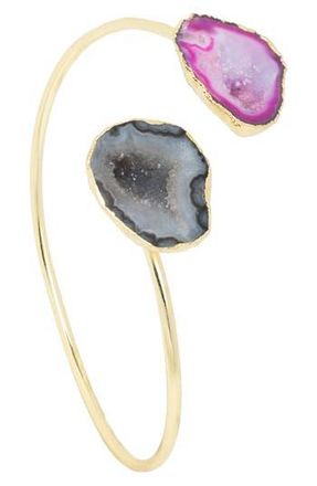 Saachi Agate Duet Cuff Bracelet in Pink at Nordstrom Rack