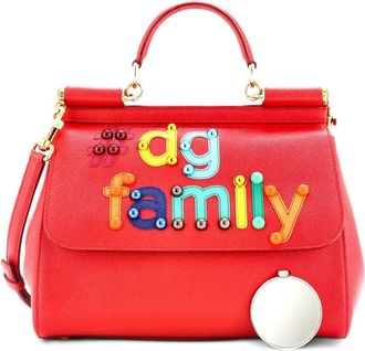 Dolce & Gabbana Family Miss Sicily Bag Patchwork Leather Medium satchel - Rood