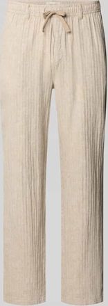 Blend Hose aus Leinen-Baumwoll-Mix Modell MAXIM in Beige, Gr&ouml;&szlig;e 3XL