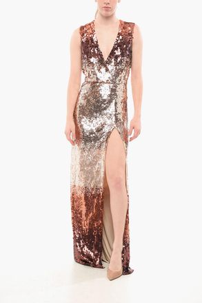 Elisabetta Franchi Maxidress Paillettato con Design Sfumato Elisabetta Franchi