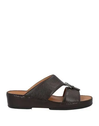 【関税&送料込】Bally Brushed Leather Flat Sandals Bally Leather Flat Sandals | italist