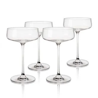 Viski Reserve Julien Crystal Coupes Set of 4 in Clear at Nordstrom