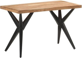 vidaXL Vidaxl - Mesa De Comedor De Madera Maciza De Acacia 120x60x76 Cm
