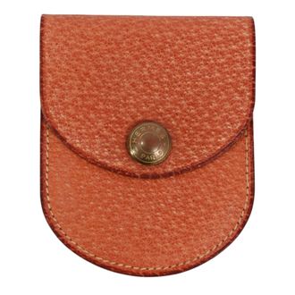 Herm&egrave;s Brown Leather Coin Purse/Coin Case (Pre-Owned)