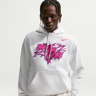Nike Mens Play4Kay Collection Pullover Club Fleece Hoodie in Pink | IR6400-651