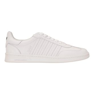 Dsquared2 Boxer Sneakers - Heren - Schoenen - Wit - Maat: 44 EU Zijde
