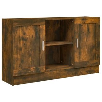 Berkfield Home Sideboard Smoked Oak 120x30.5x70 cm Engineered Wood in Brown