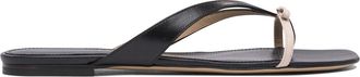 Ferragamo Womens Leather Sandals - Black - Size 41.5 EU/IT