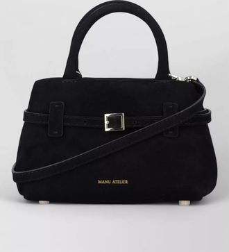 Manu Atelier leather shoulder bag