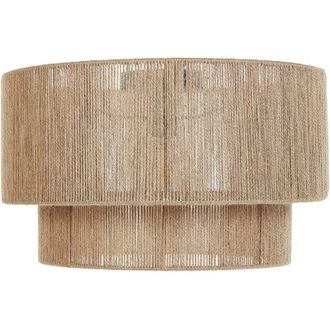 Beliani Lampada da soffitto a sospensione Lampo di iuta Base di ferro Stile Boho naturale Doring