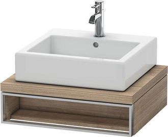 Duravit Duravit Vero Unidad De Lavabo Para Consola, 6540, 600 Mm, 1 Compartimento Abierto Incluyendo Toallero, Color (frente/cuerpo): Cerezo Del Tesino - Ve65