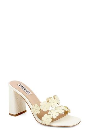 Badgley Mischka Webster Slide Sandal in Lime Leather at Nordstrom, Size 8.5