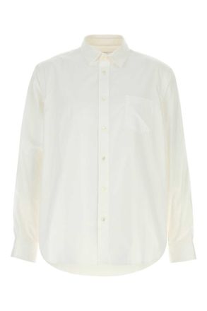 sacai White Poplin And Oxford Shirt