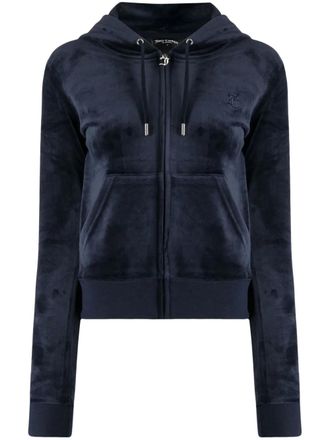 Juicy Couture Hoodie met geborduurd logo - Blauw