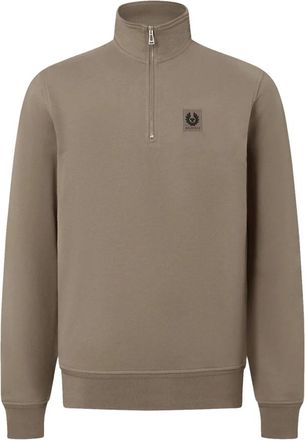 Belstaff Sudadera con cremallera de un cuarto - Sweatshirts & Hoodies - Hombre - Beige - XL