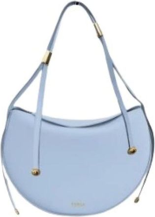 Furla Shoulder Bags, female, Blue, Size: ONE SIZE Moonstone M Shoulder Bag