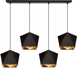 OEM L&aacute;mpara De Techo Colgante Diamante Centro Dorado Led