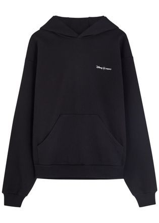 Coperni Maleficent Hooded Cotton-blend Sweatshirt - Black - S (UK8-10 / S)