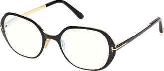 Tom Ford Demo Geometric Ladies Eyeglasses FT6137-B 001 52