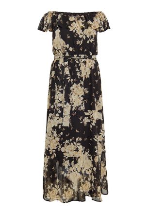 Faina Jurk Dames zwarte bloem