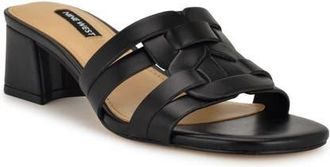 Nine West Gennie Slide Sandal in Black at Nordstrom, Size 10.5